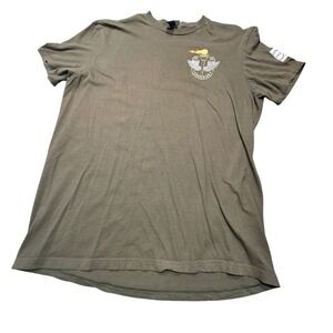District Mens Olive Green NCLETR Guardian 2024 Torch Run T-Shirt Large